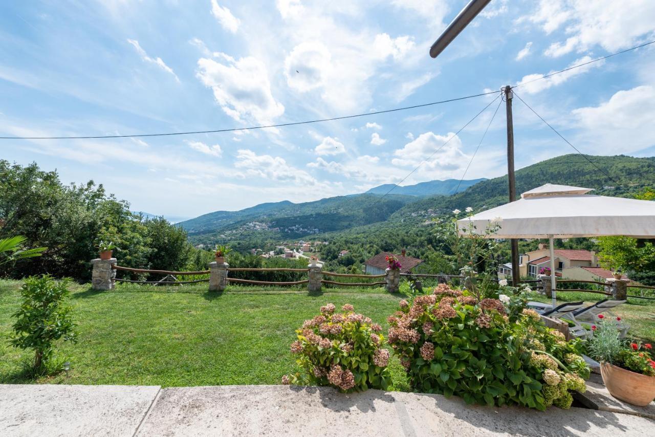 Sea View Apartment With Garden Near Opatija Veprinac Kültér fotó
