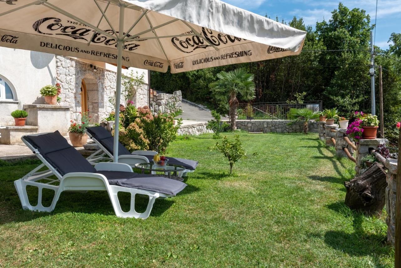 Sea View Apartment With Garden Near Opatija Veprinac Kültér fotó